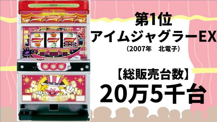 平成まとめシリーズ 平成で最も売れたパチンコパチスロ販売台数ランキング スロット 歴代