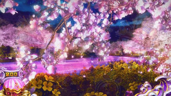 S海JAPANのJAPANモード夜桜