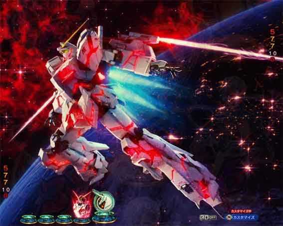 機動戦士ガンダムユニコーン再来 129ver デストロイモード背景