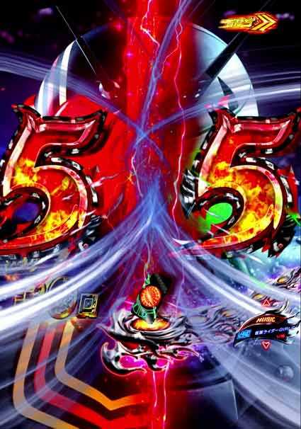 仮面ライダーブラック 図柄煽り予告